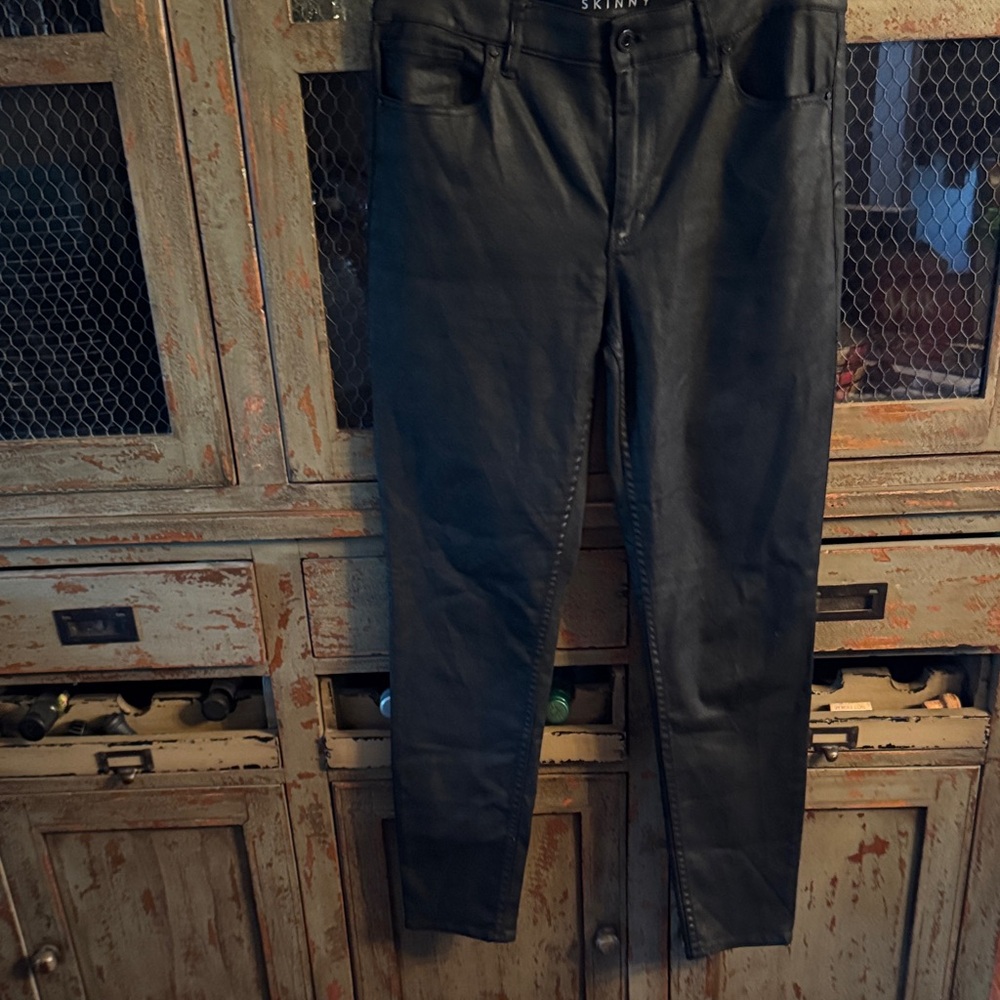 Black Skinny Leather Pants